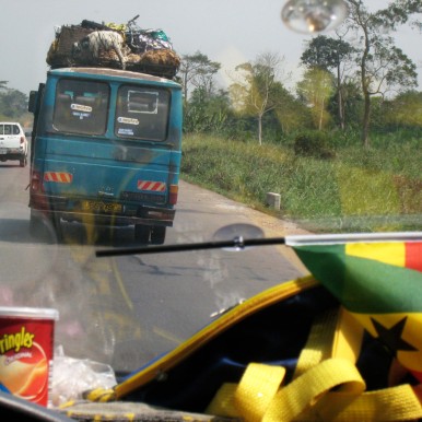 2008-01-23  VON KUMASI NACH ACCRA, ZIEGENTRANSPORT, Ghana